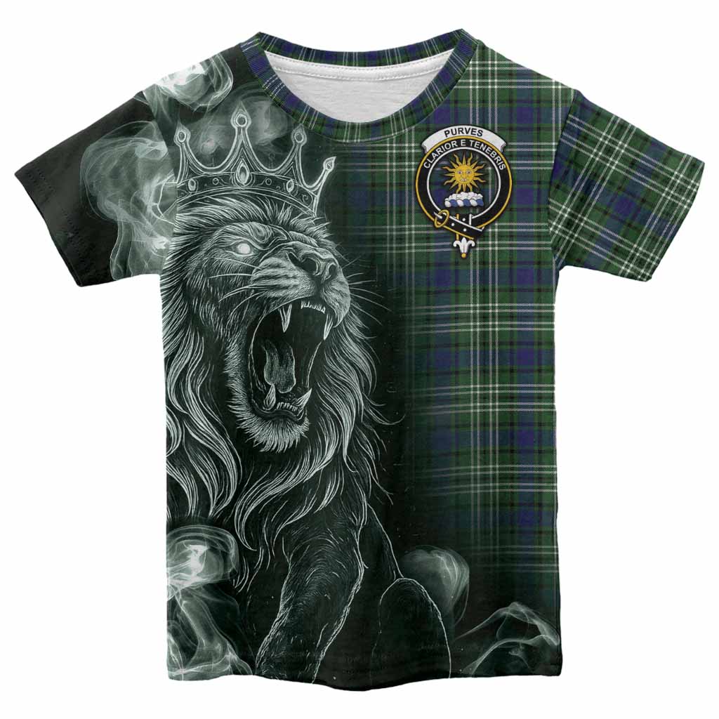 Purves Tartan Kid T-shirt Roaring Lion Heritage