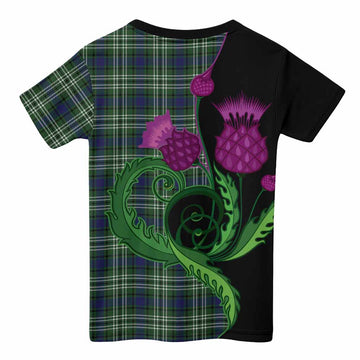 Purves Tartan Kid T-shirt Traditional Scottish Thistle