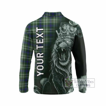 Purves Tartan Long Sleeve Polo Shirt Roaring Lion Heritage