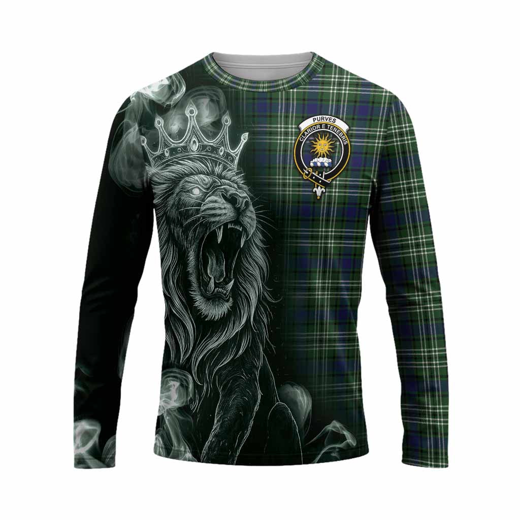 Purves Tartan Long Sleeve T-Shirt Roaring Lion Heritage