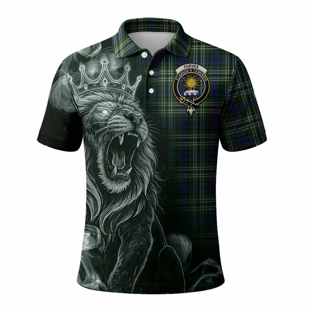 Purves Tartan Polo Shirt Roaring Lion Heritage
