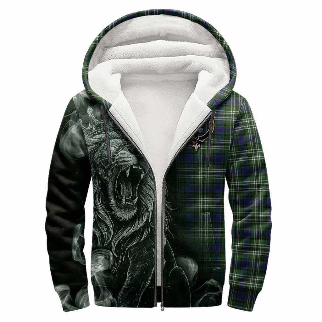Purves Tartan Sherpa Hoodie Roaring Lion Heritage