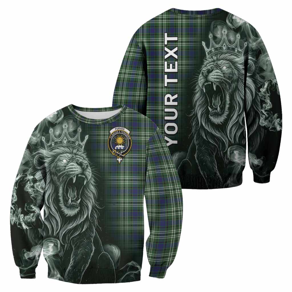 Purves Tartan Sweatshirt Roaring Lion Heritage