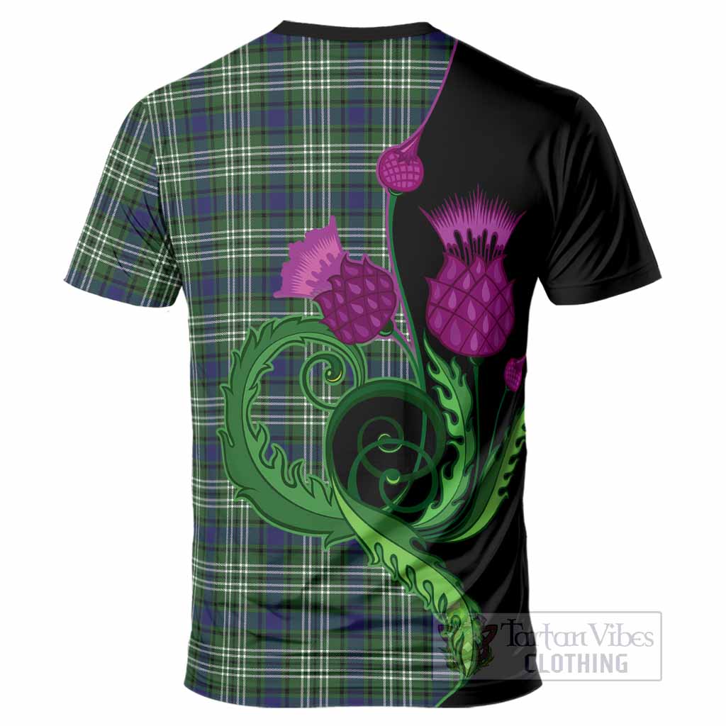 Purves Tartan T-Shirt Traditional Scottish Thistle