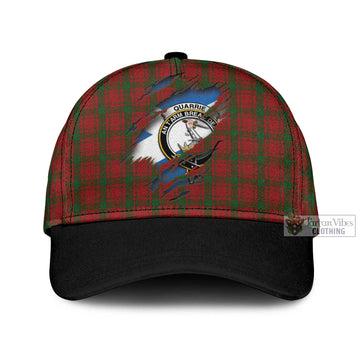 Tartan Vibes Clothing Quarrie Tartan Classic Cap with Family Crest In Me Style