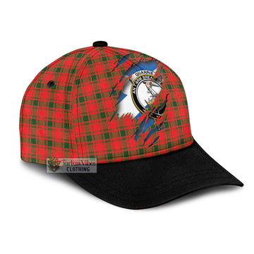 Tartan Vibes Clothing Quarrie Modern Tartan Classic Cap with Family Crest In Me Style