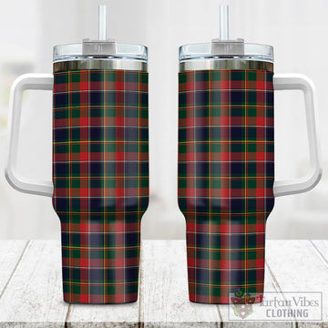 Tartan Vibes Clothing Quebec Province Canada Tartan Tumbler with Handle