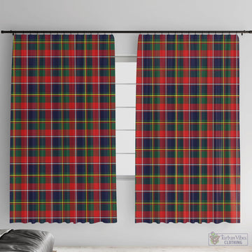 Quebec Province Canada Tartan Window Curtain