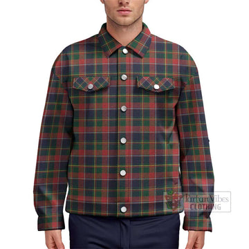 Quebec Province Canada Tartan Unisex Lapel Cotton Jacket