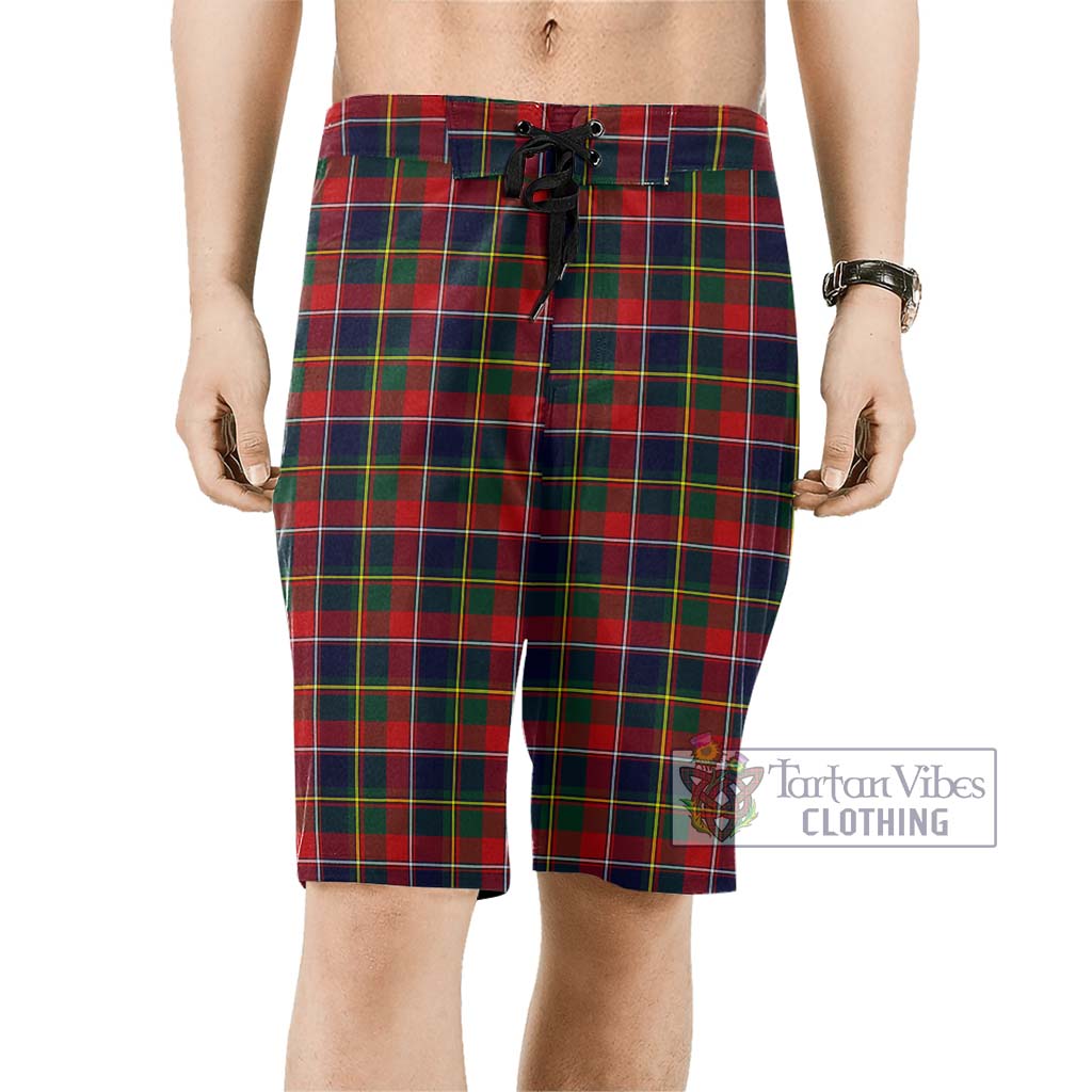 Quebec Province Canada Tartan Men's Board Shorts Men - Tartan Vibes Clothing