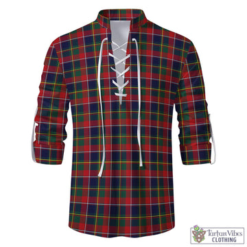 Quebec Province Canada Tartan Men's Scottish Traditional Jacobite Ghillie Kilt Shirt