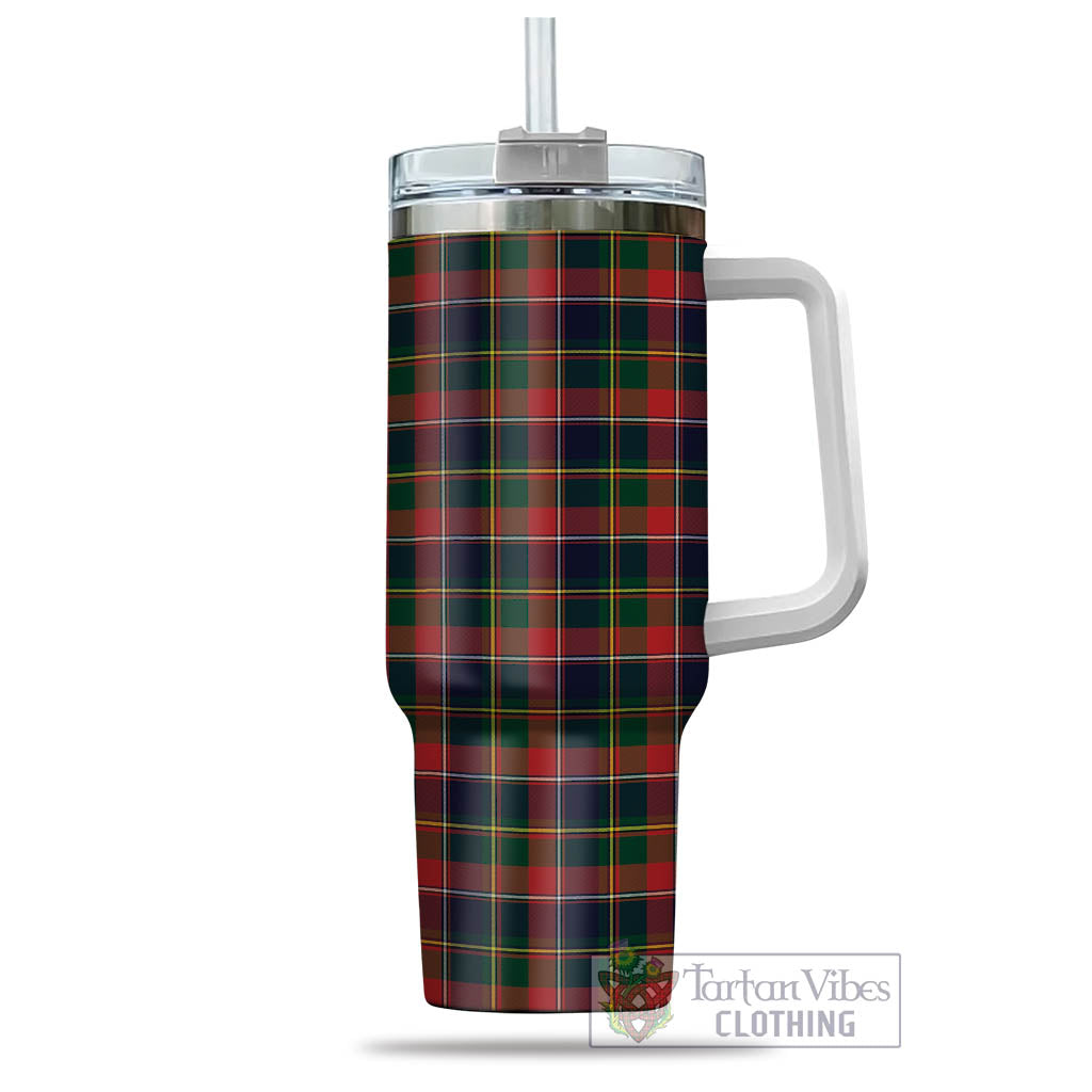 Tartan Vibes Clothing Quebec Province Canada Tartan Tumbler with Handle