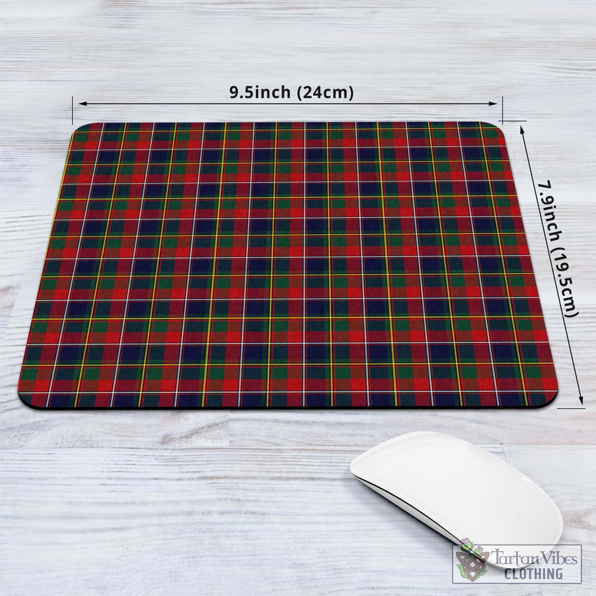 Tartan Vibes Clothing Quebec Province Canada Tartan Mouse Pad