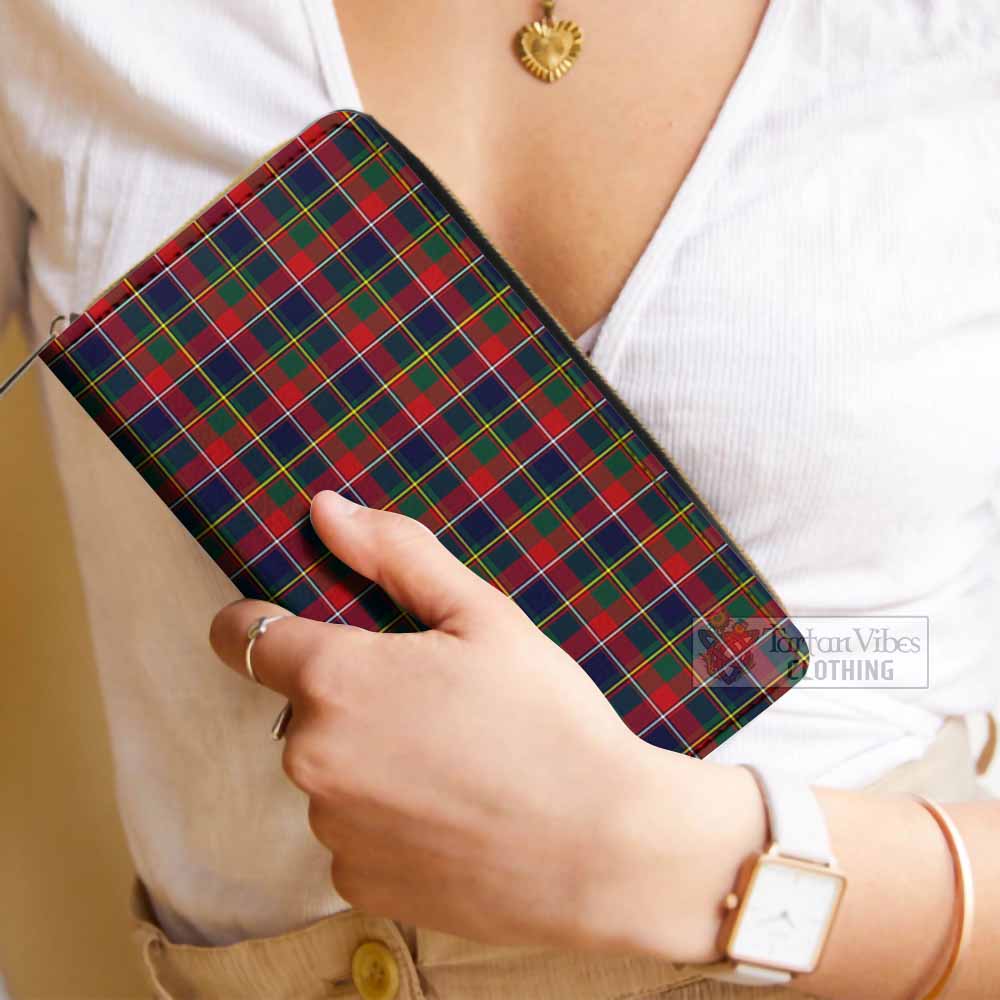 Tartan Vibes Clothing Quebec Province Canada Tartan Women's Leather Wallet