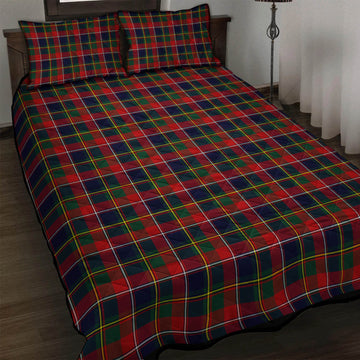Quebec Province Canada Tartan Quilt Bed Set