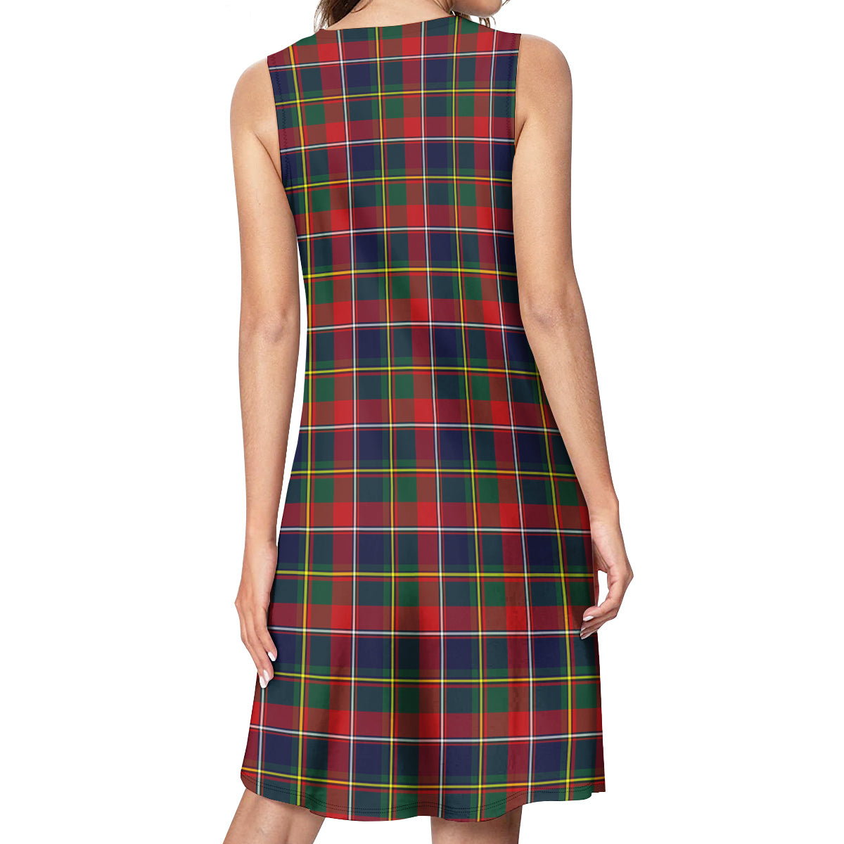 Quebec Province Canada Tartan Womens Casual Dresses - Tartanvibesclothing