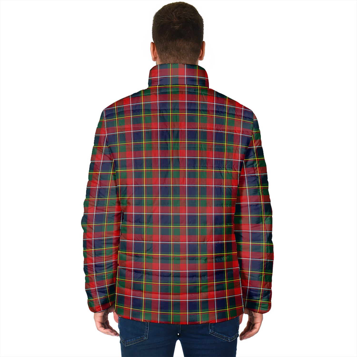 Quebec Province Canada Tartan Padded Jacket - Tartanvibesclothing