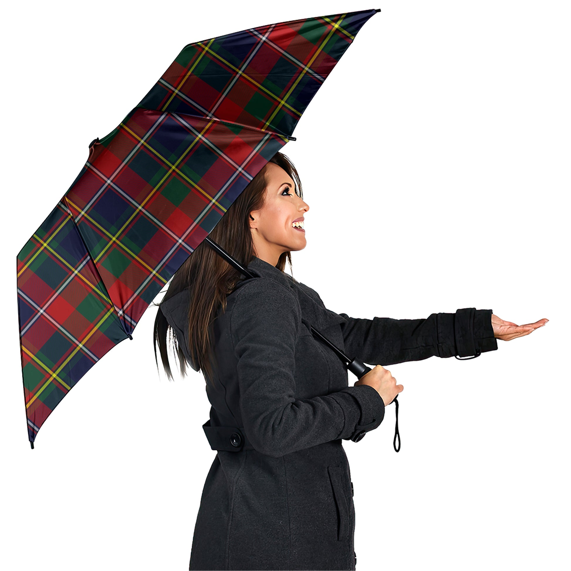 Quebec Province Canada Tartan Umbrella - Tartanvibesclothing