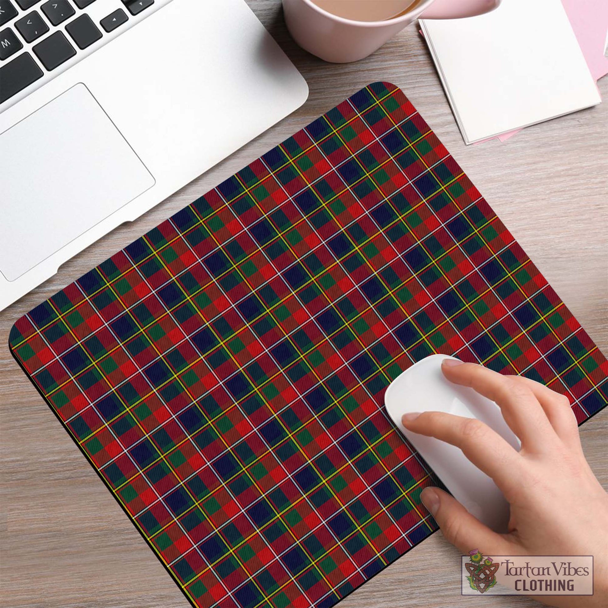 Tartan Vibes Clothing Quebec Province Canada Tartan Mouse Pad