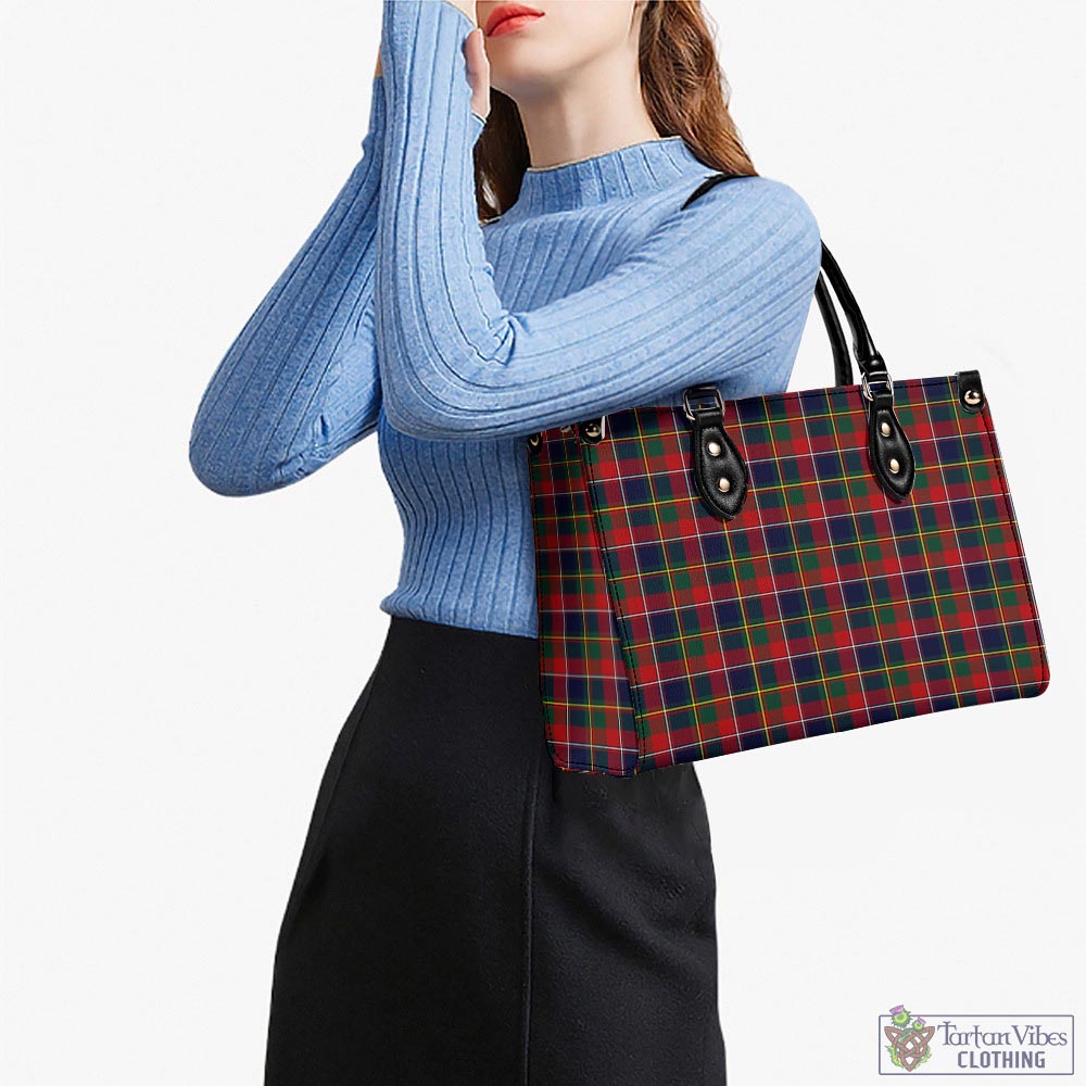 Tartan Vibes Clothing Quebec Province Canada Tartan Luxury Leather Handbags