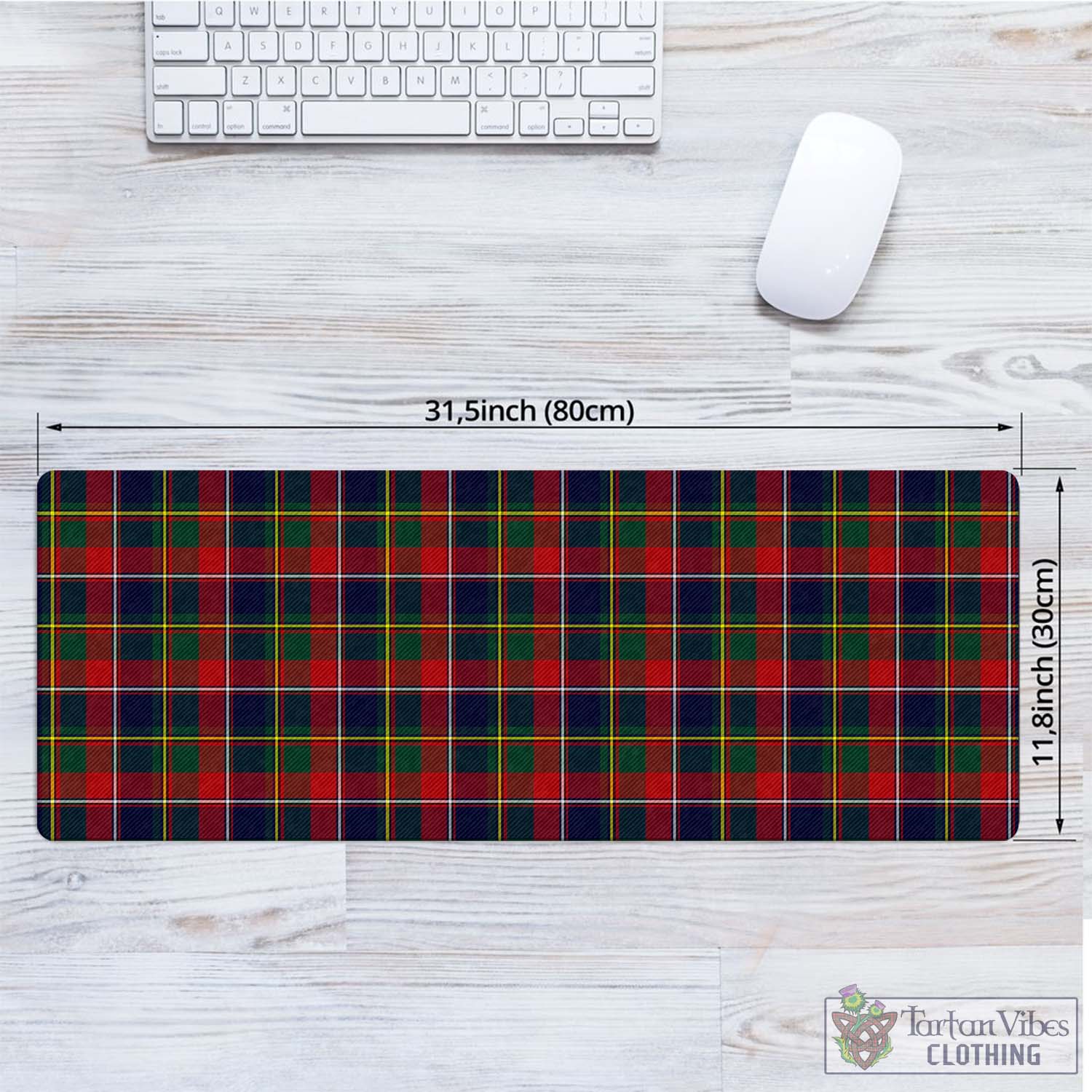 Tartan Vibes Clothing Quebec Province Canada Tartan Mouse Pad