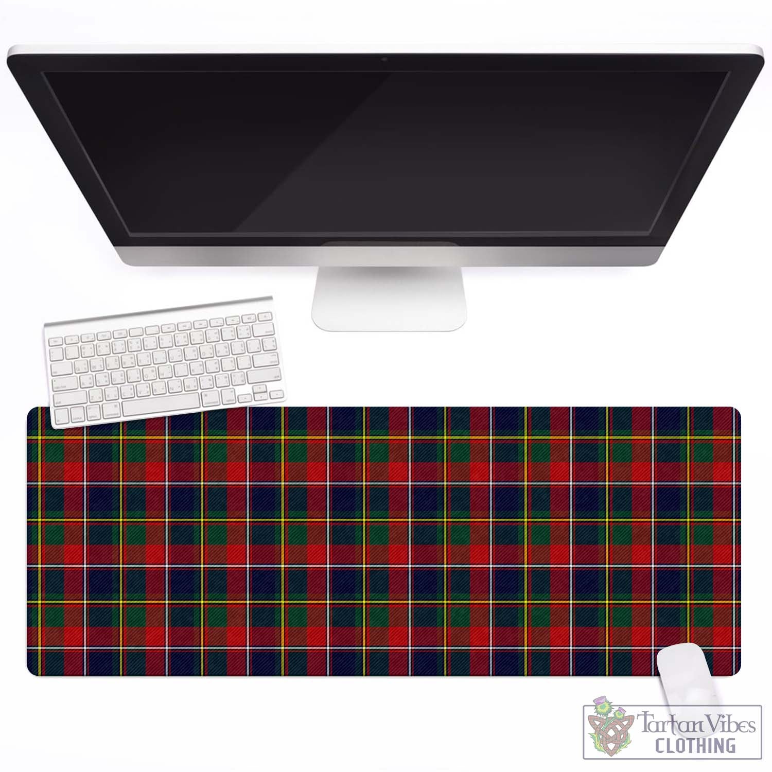 Tartan Vibes Clothing Quebec Province Canada Tartan Mouse Pad
