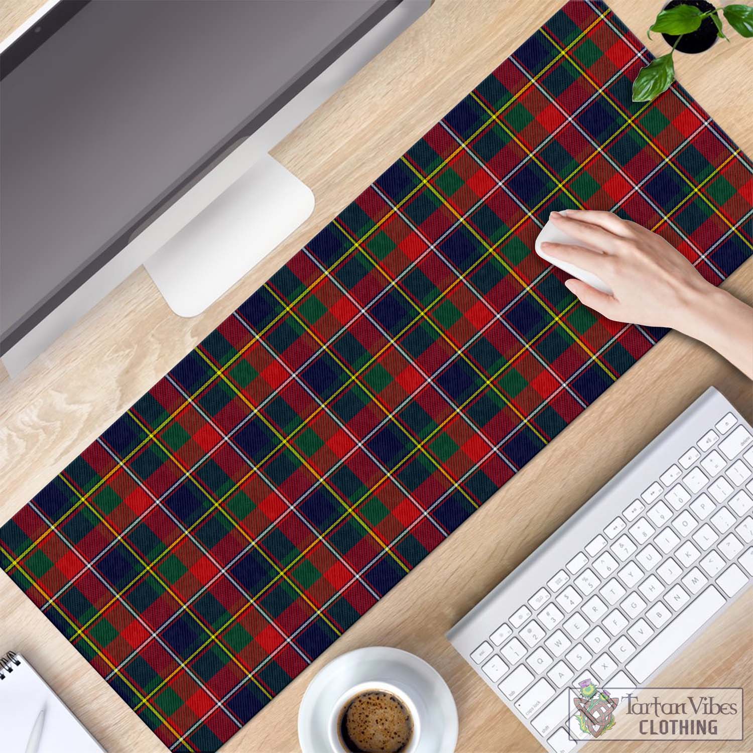 Tartan Vibes Clothing Quebec Province Canada Tartan Mouse Pad