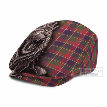 Quebec Province Canada Tartan Flat Cap, Jeff Cap Roaring Lion Heritage