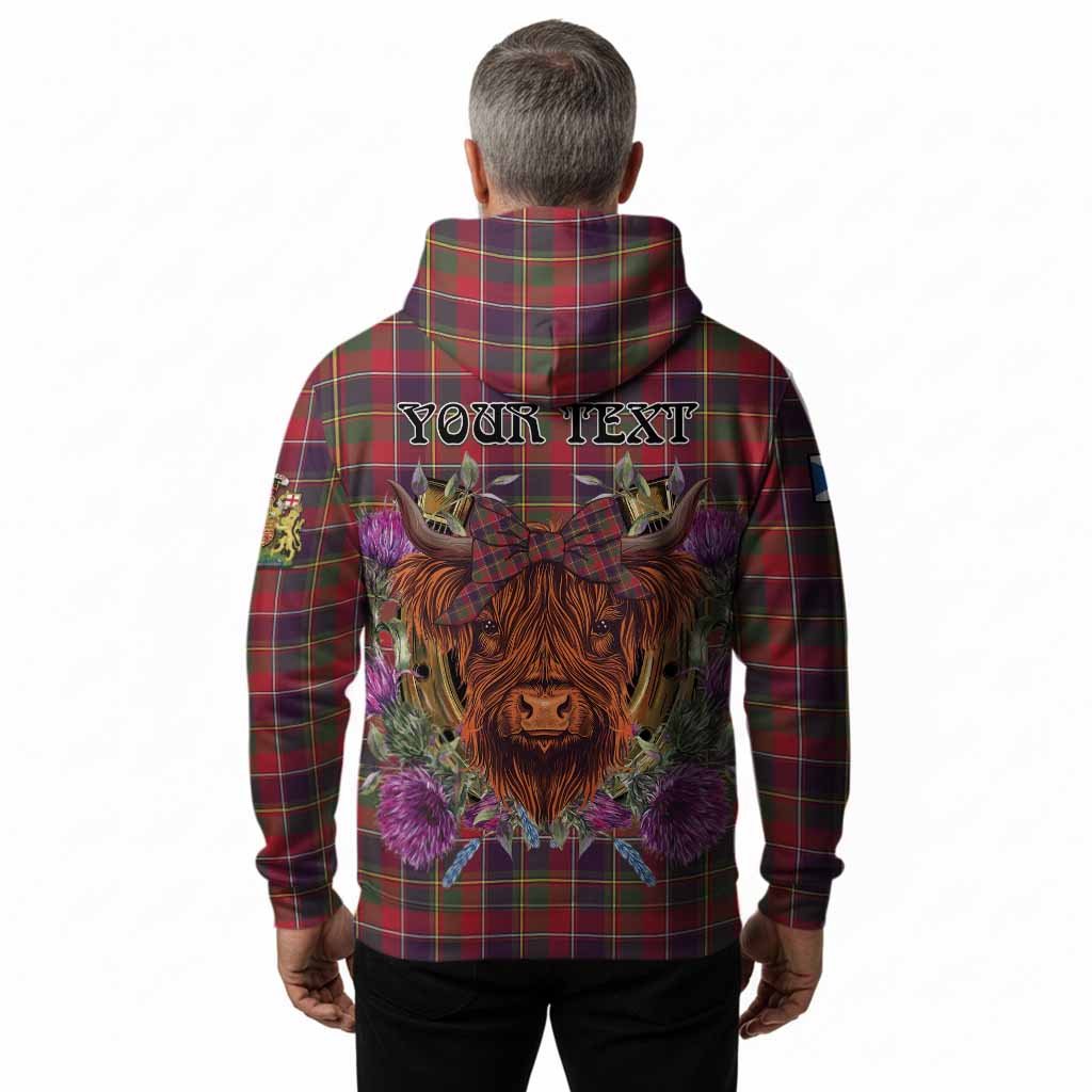 Quebec Province Canada Tartan Hoodie Scottish Thistle Heilan Coo