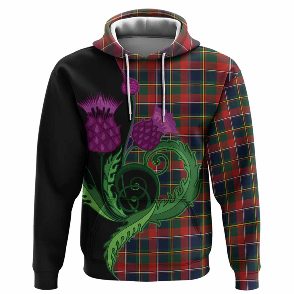 Quebec Province Canada Tartan Hoodie Traditional Scottish Thistle