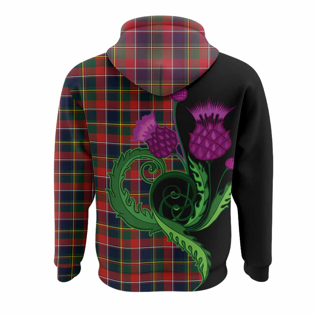 Quebec Province Canada Tartan Hoodie Traditional Scottish Thistle