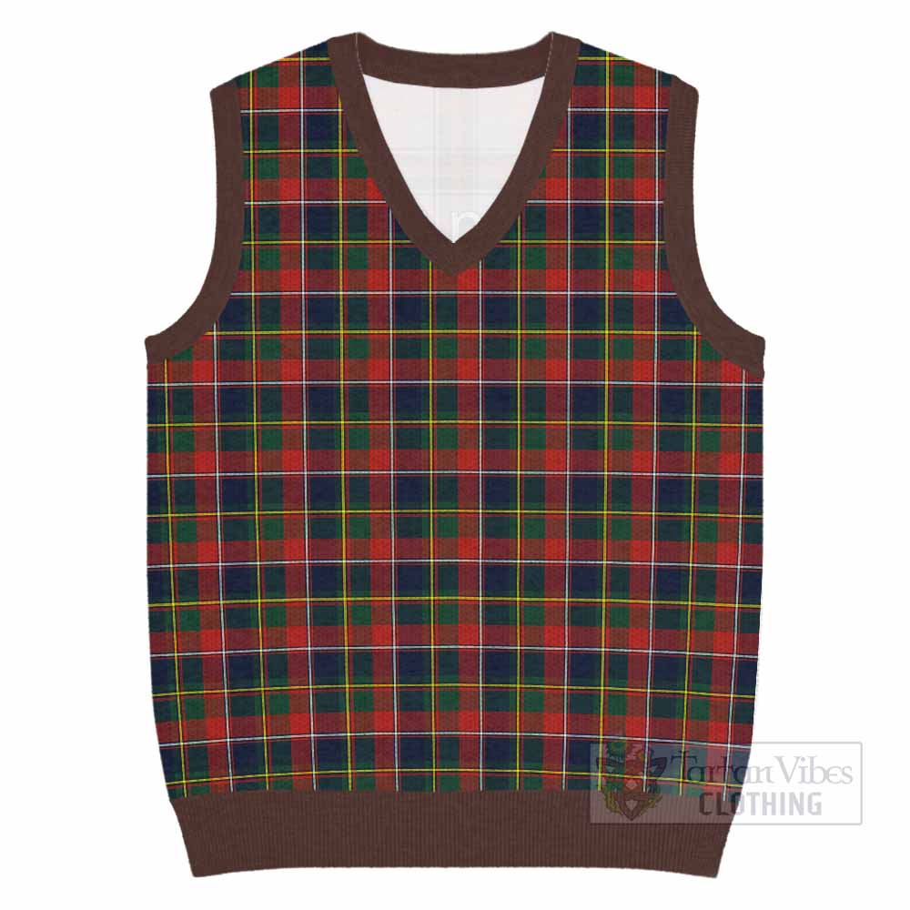 Quebec Province Canada Tartan Knitted V-Neck Vest - Tartan Vibes Clothing