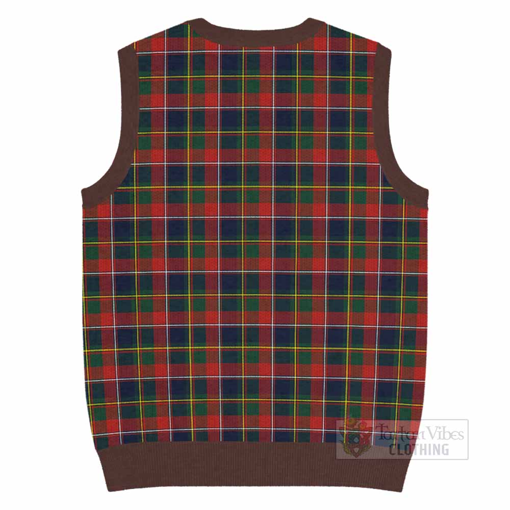 Quebec Province Canada Tartan Knitted V-Neck Vest - Tartan Vibes Clothing