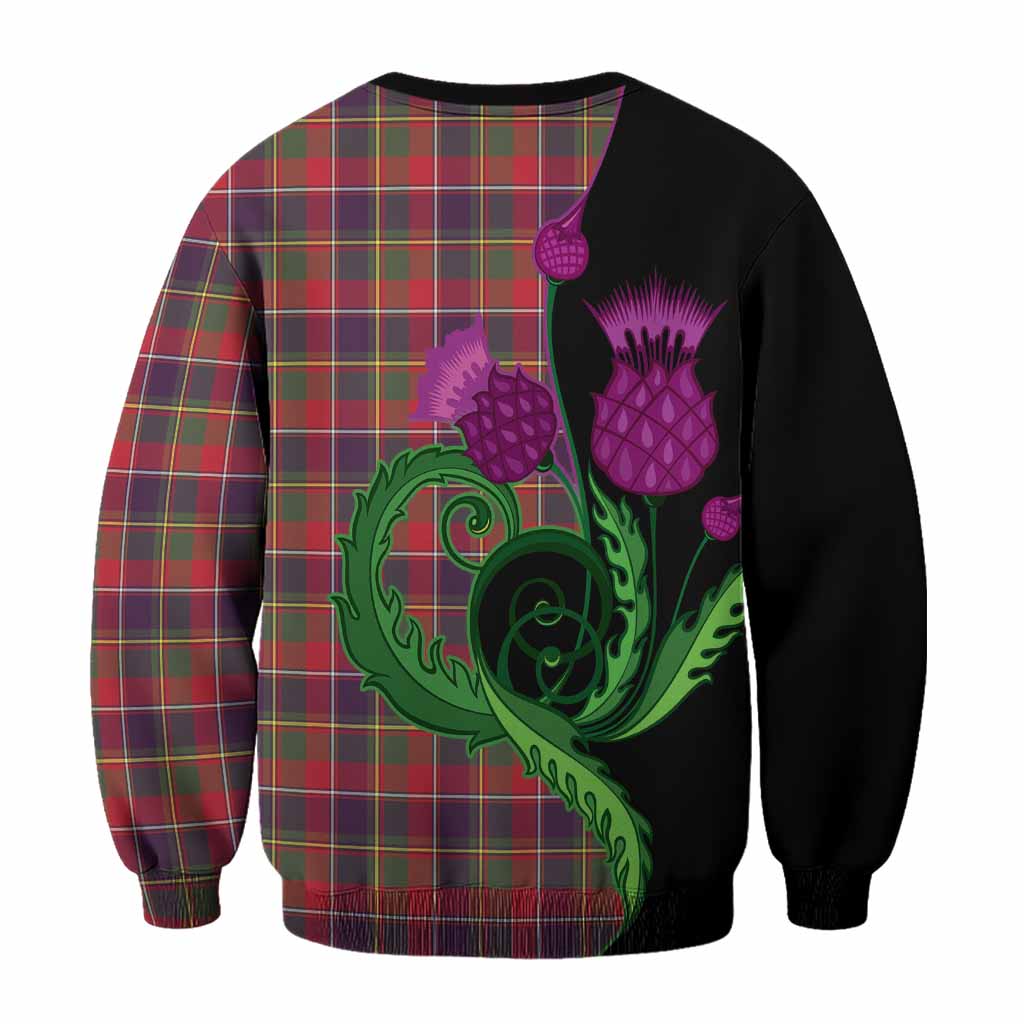 Quebec Province Canada Tartan Sweatshirt Traditional Scottish Thistle
