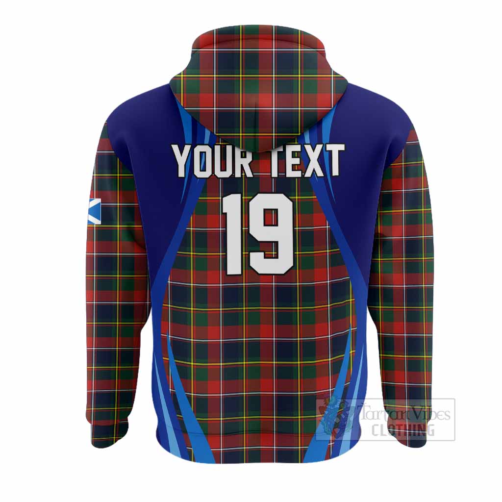 Quebec Scotland Football Tartan Hoodie Lion Mascot Go Scottish