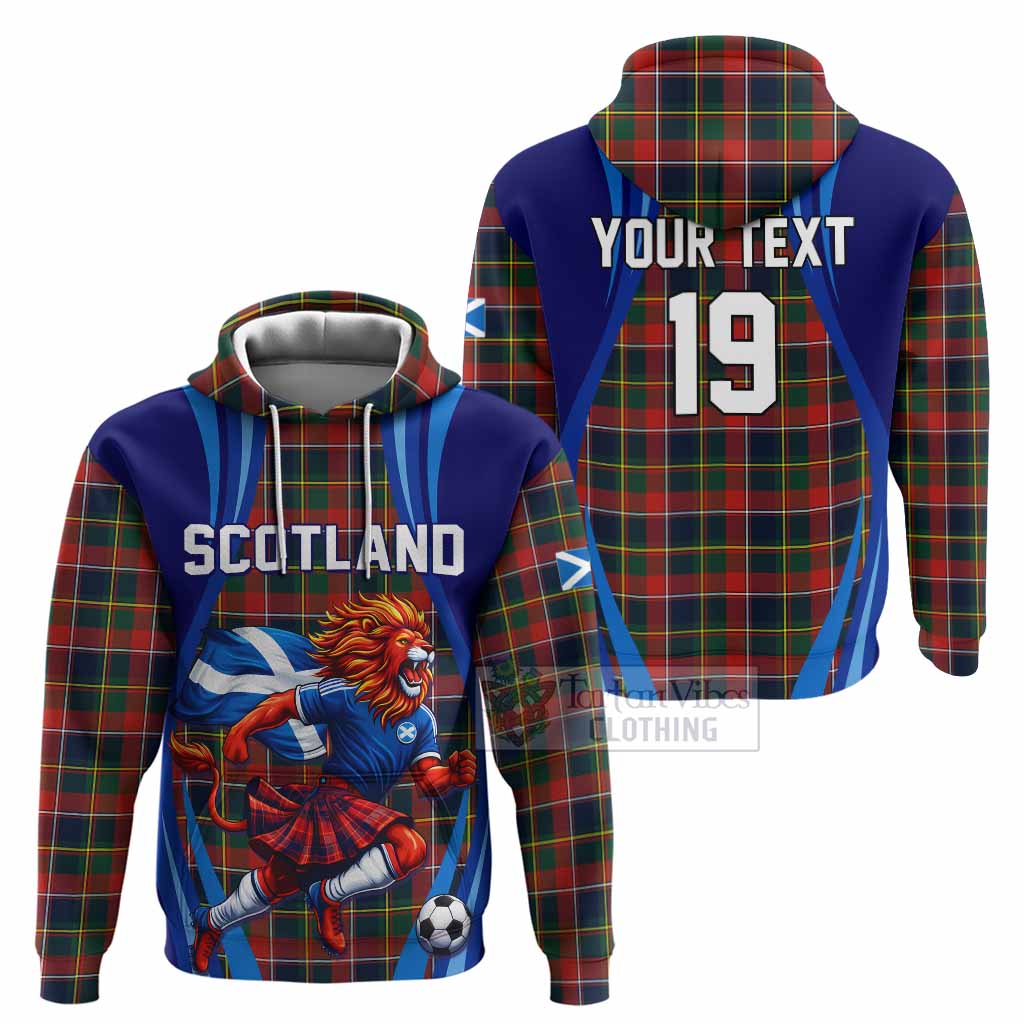 Quebec Scotland Football Tartan Hoodie Lion Mascot Go Scottish
