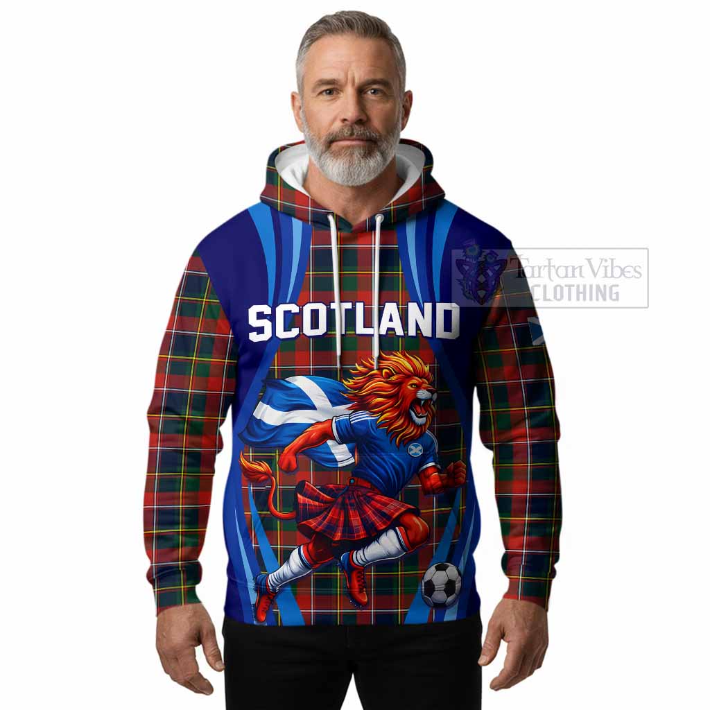 Quebec Scotland Football Tartan Hoodie Lion Mascot Go Scottish