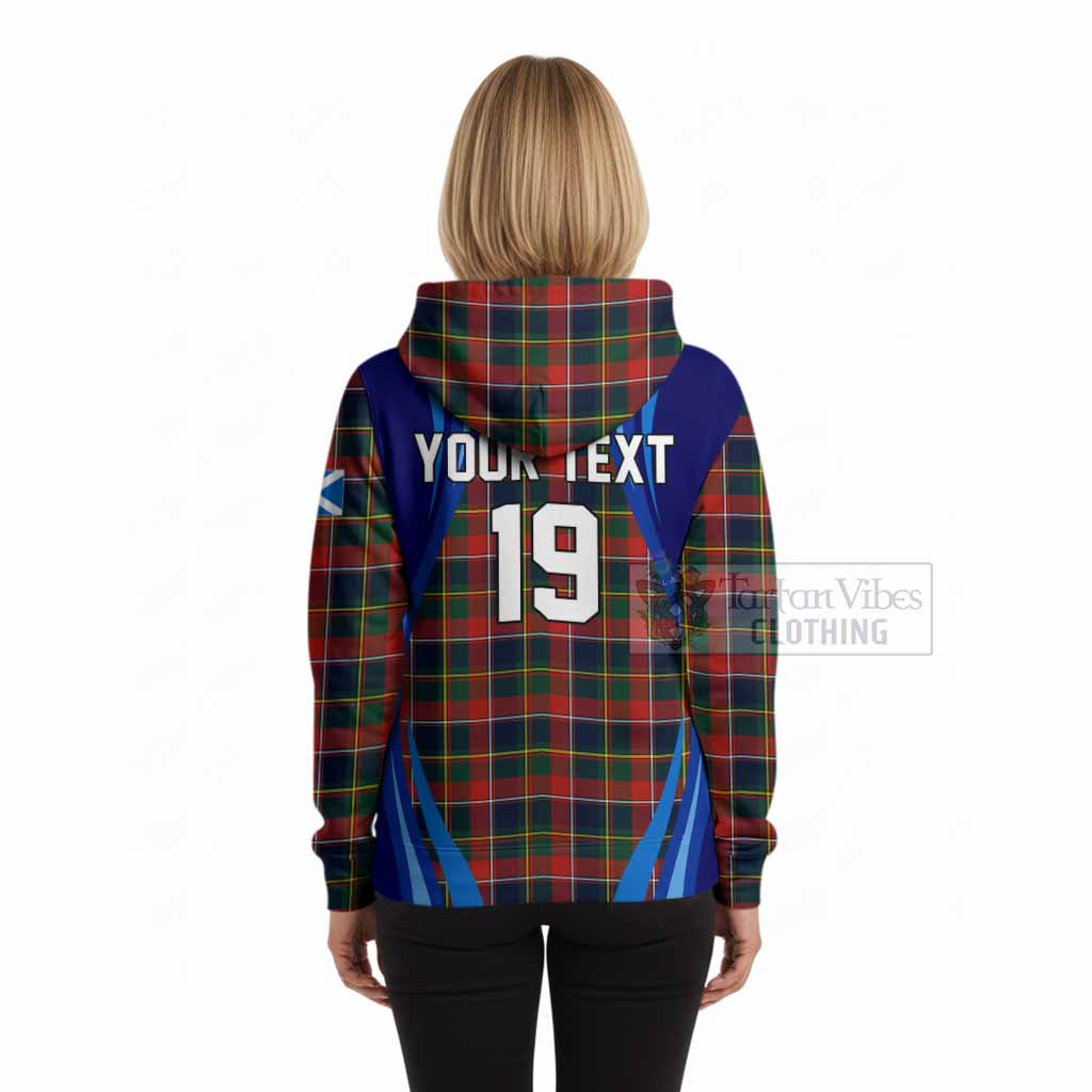 Quebec Scotland Football Tartan Hoodie Lion Mascot Go Scottish