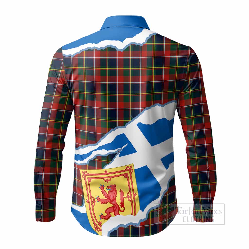 Quebec Scotland Football Tartan Long Sleeve Button Shirts We'll Be Coming