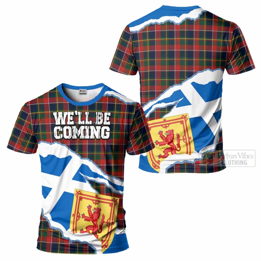 Quebec Scotland Football Tartan T-Shirt We'll Be Coming