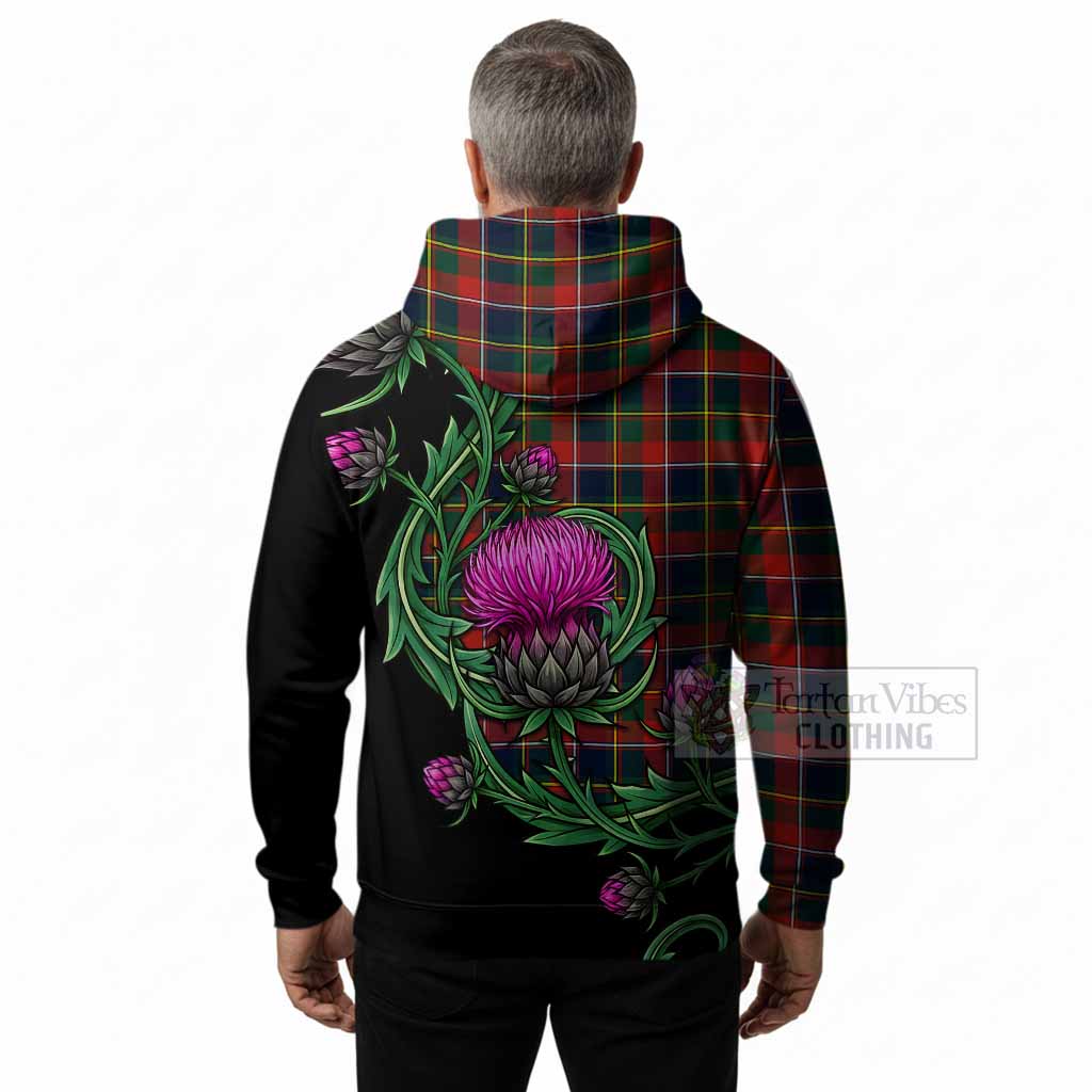 Quebec Tartan Hoodie Resilient Scottish Thistle