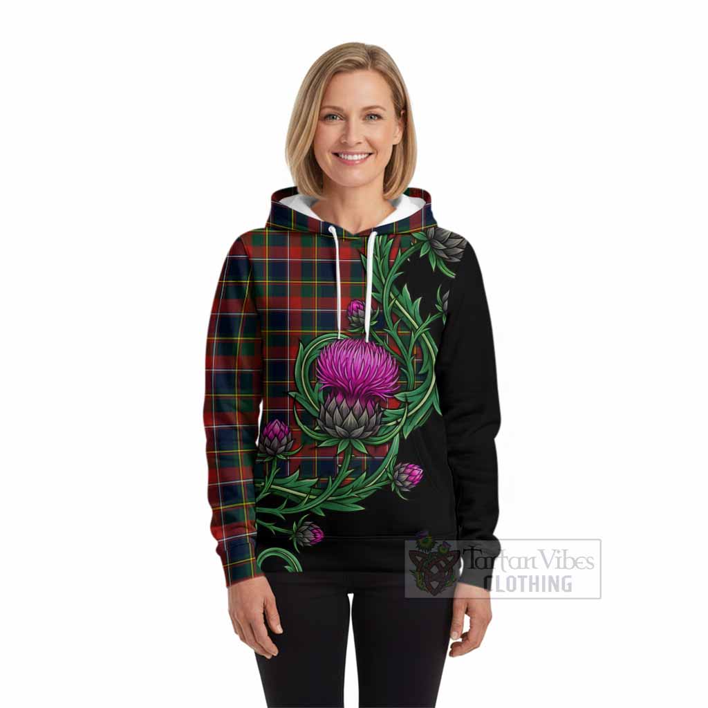 Quebec Tartan Hoodie Resilient Scottish Thistle