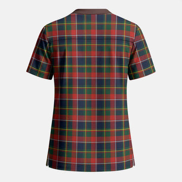 Quebec Tartan Scrub Top - Tartan Vibes Clothing