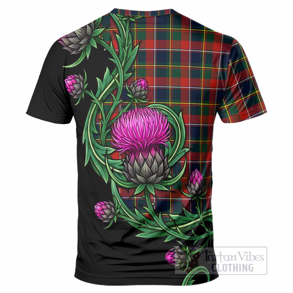 Quebec Tartan T-Shirt Resilient Scottish Thistle