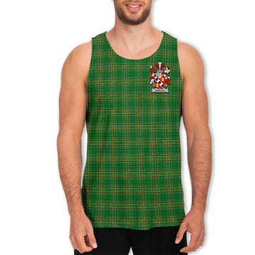 Quelch Irish Clan Tartan Men's Tank Top with Coat of Arms Men - Tartan Vibes Clothing