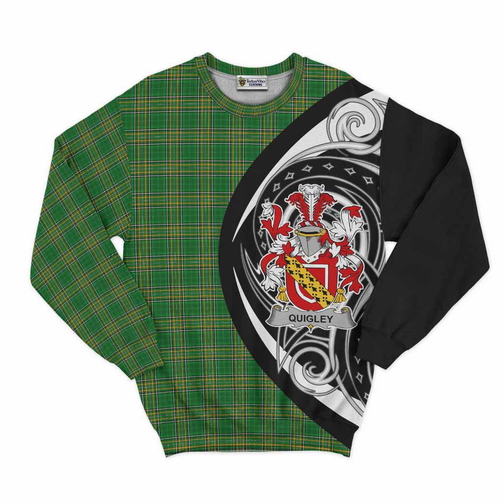 Quigley Irish Clan Sweatshirt Celtic Circle Style Unisex - Tartan Vibes Clothing