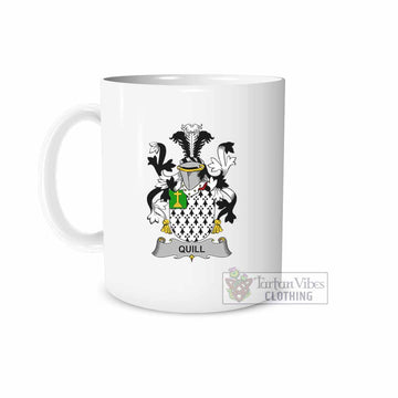 Tartan Vibes Clothing Quill Irish Clan Coat of Arms Ceramic Mug