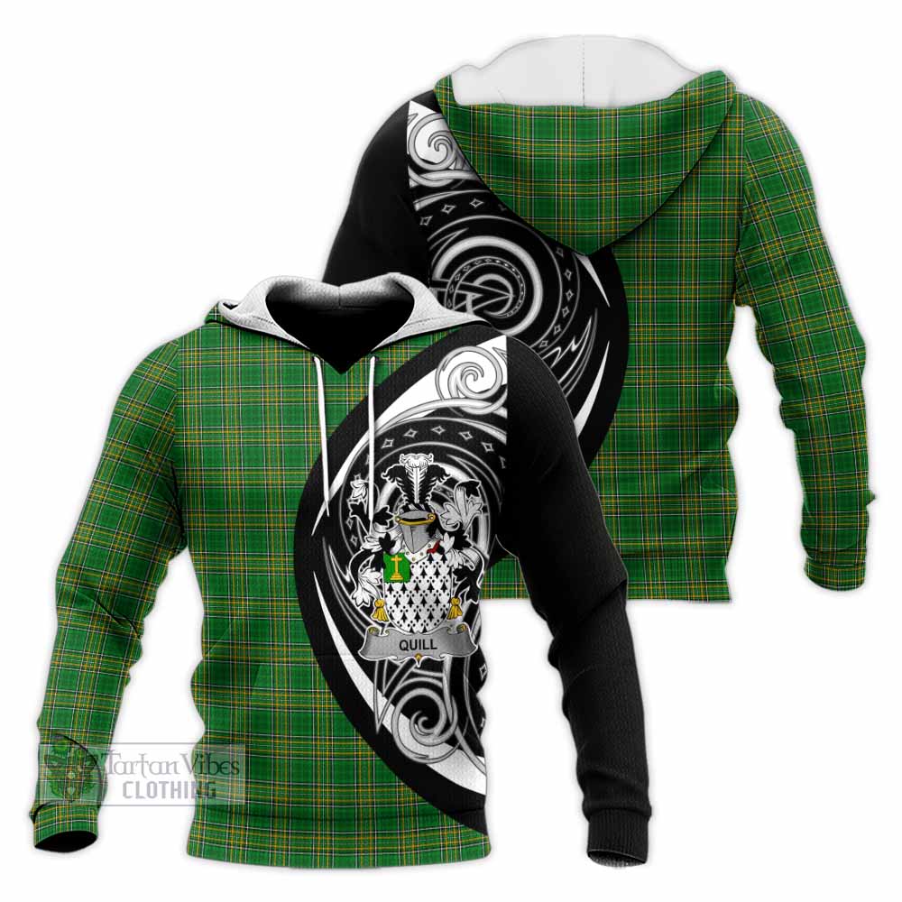 Quill Irish Clan Knitted Hoodie Celtic Circle Style - Tartan Vibes Clothing