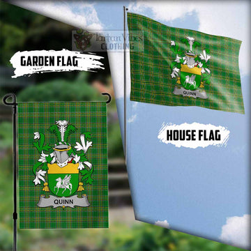 Tartan Vibes Clothing Quinn Irish Clan Flag with Coat of Arms