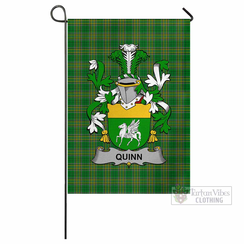Tartan Vibes Clothing Quinn Irish Clan Flag with Coat of Arms